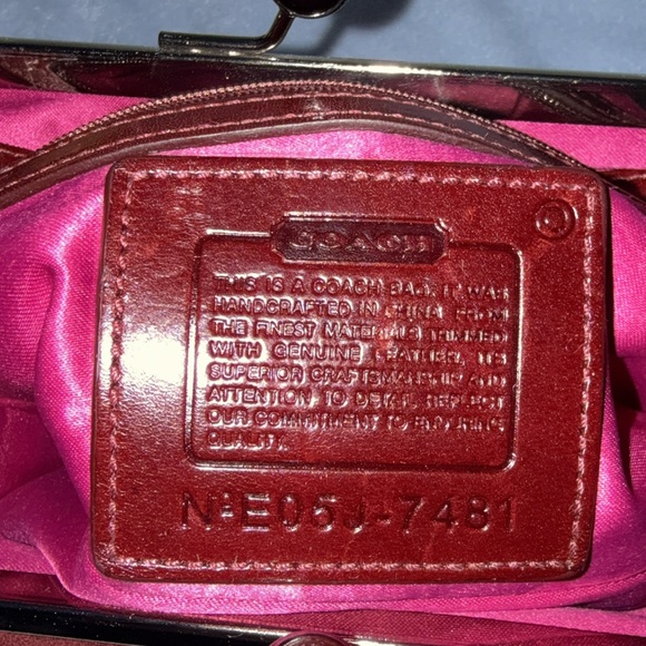 vintage Coach houndstooth tweed and suede kisslock bag - Picture 8 of 8